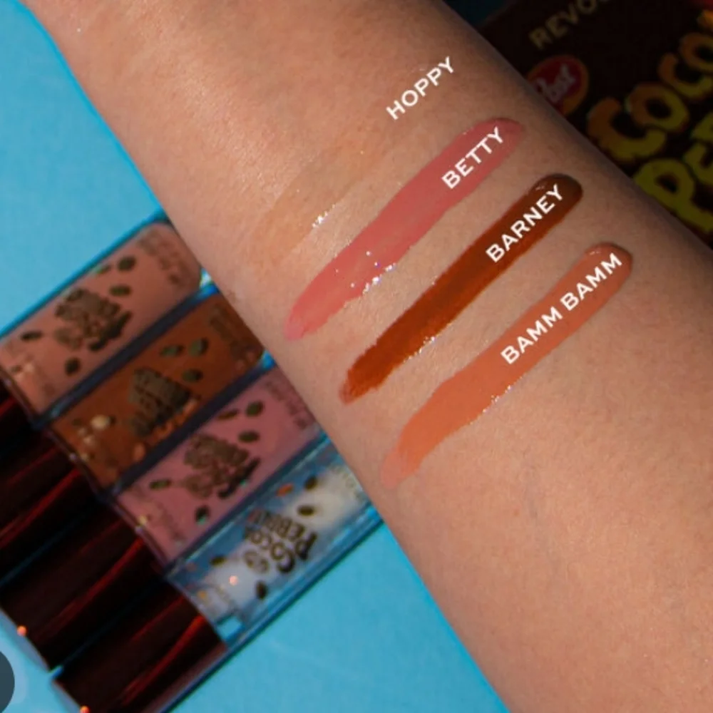 Revolution x Cocoa Pebbles RARE Lip Gloss BAMM-BAMM NWT